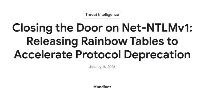 Mandiant เปิดเผย Rainbow Table โจมตี NTLMv1 ได้ภายใน 12 ชั่วโมง